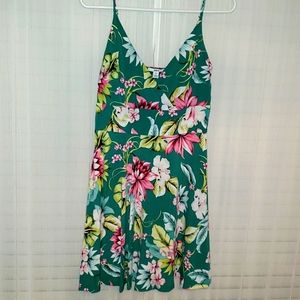 Short floral spaghetti strap dress